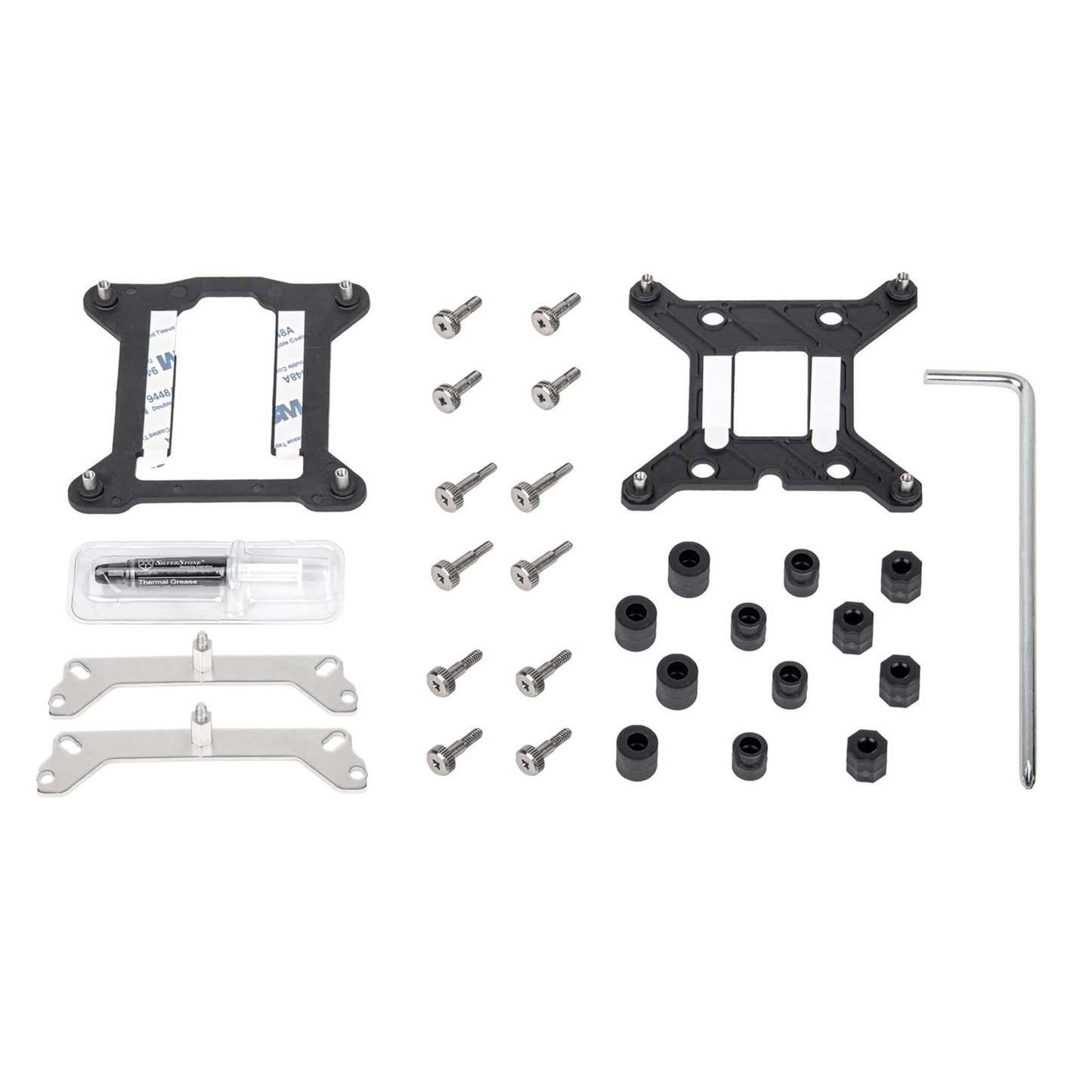 SilverStone sst-hyd140-argb cpu-koeler (4-pins pwm fan-connector, 4-1 pin argb (5v led))