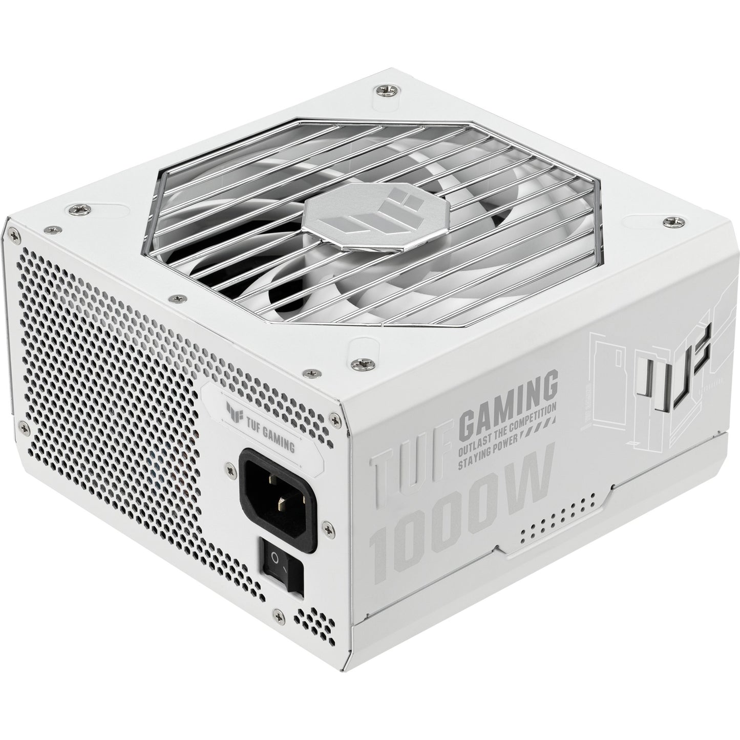 ASUS tuf gaming gold white edition modulaire 1000 watt voeding (wit, 1x 12v-2x6, 4x pcie)