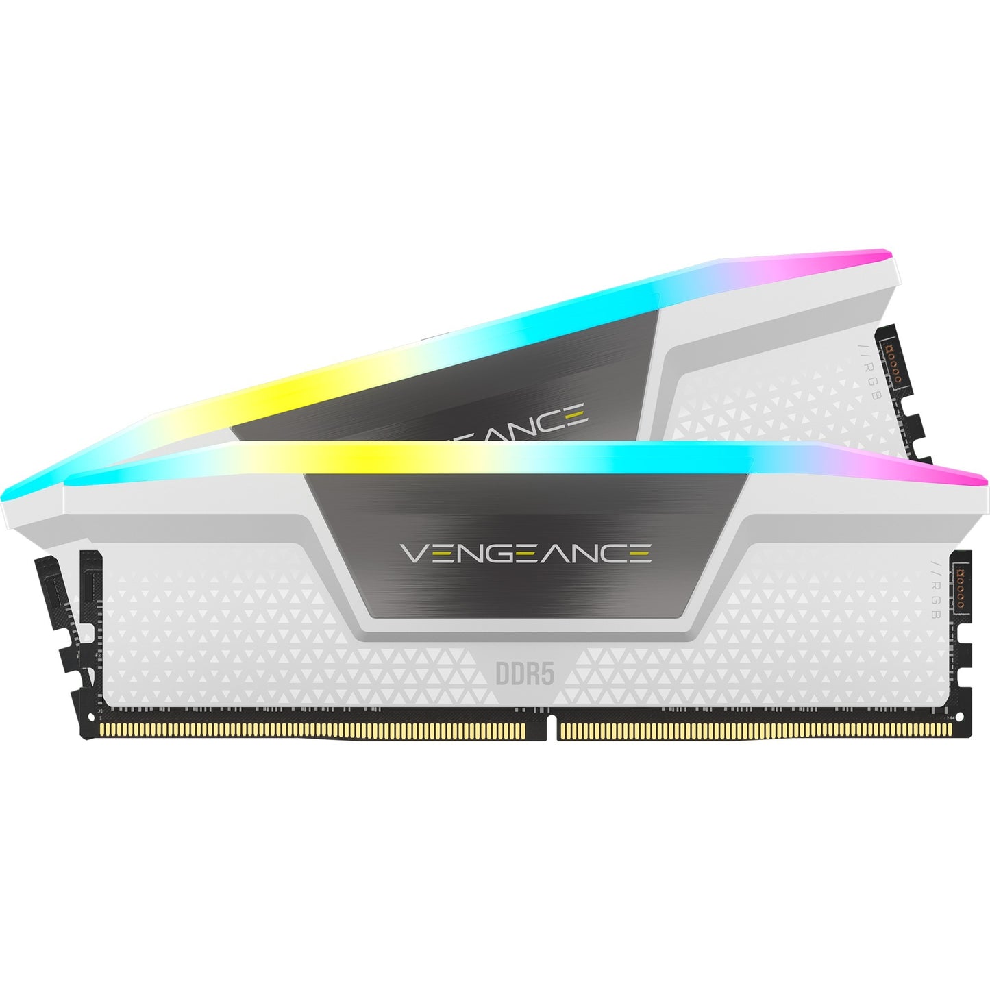 Corsair vengeance rgb 32 gb ddr5-6000 (2x 16 gb) werkgeheugen (wit, cmh32gx5m2e6000c36w, xmp 3.0)