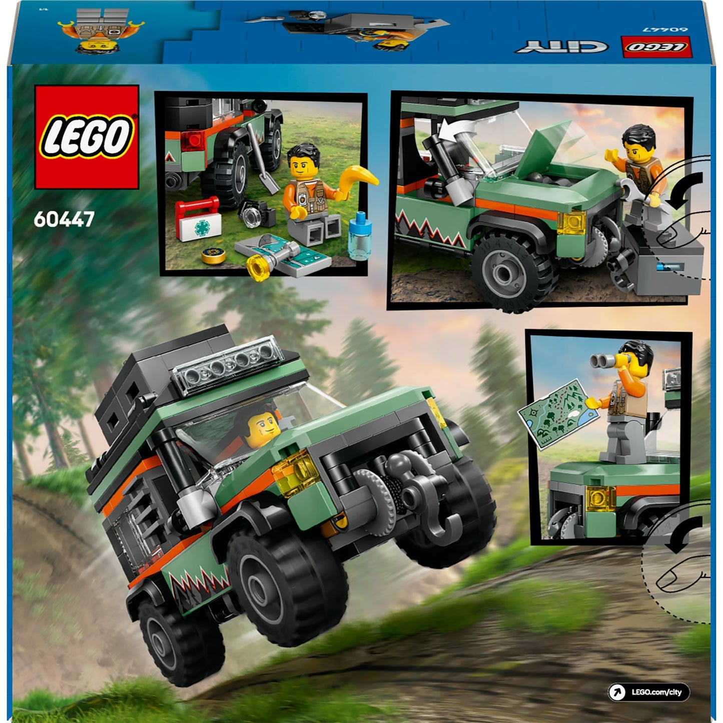 LEGO city - 4x4 terreinwagen voor in de bergen constructiespeelgoed (60447)