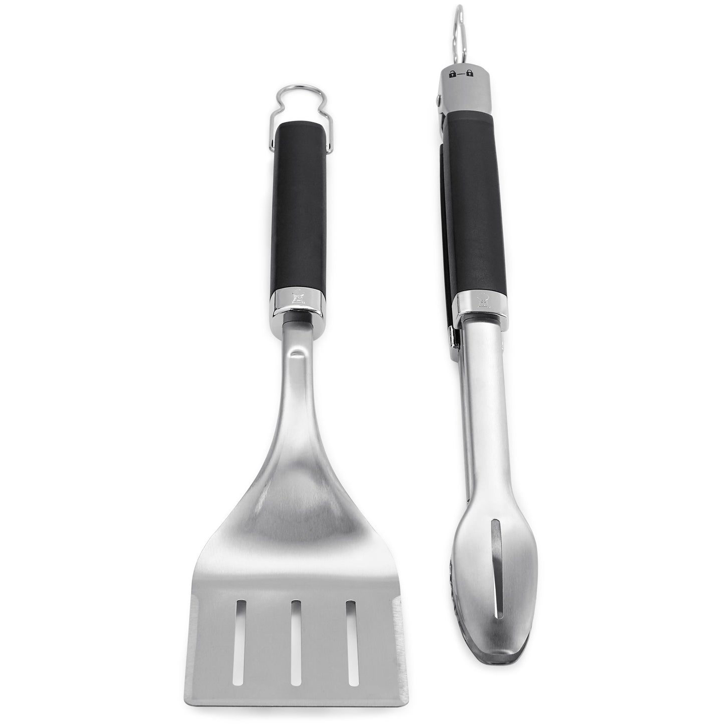 Weber precision barbecuetang- en spatelset grillbestek (roestvrij staal zwart)