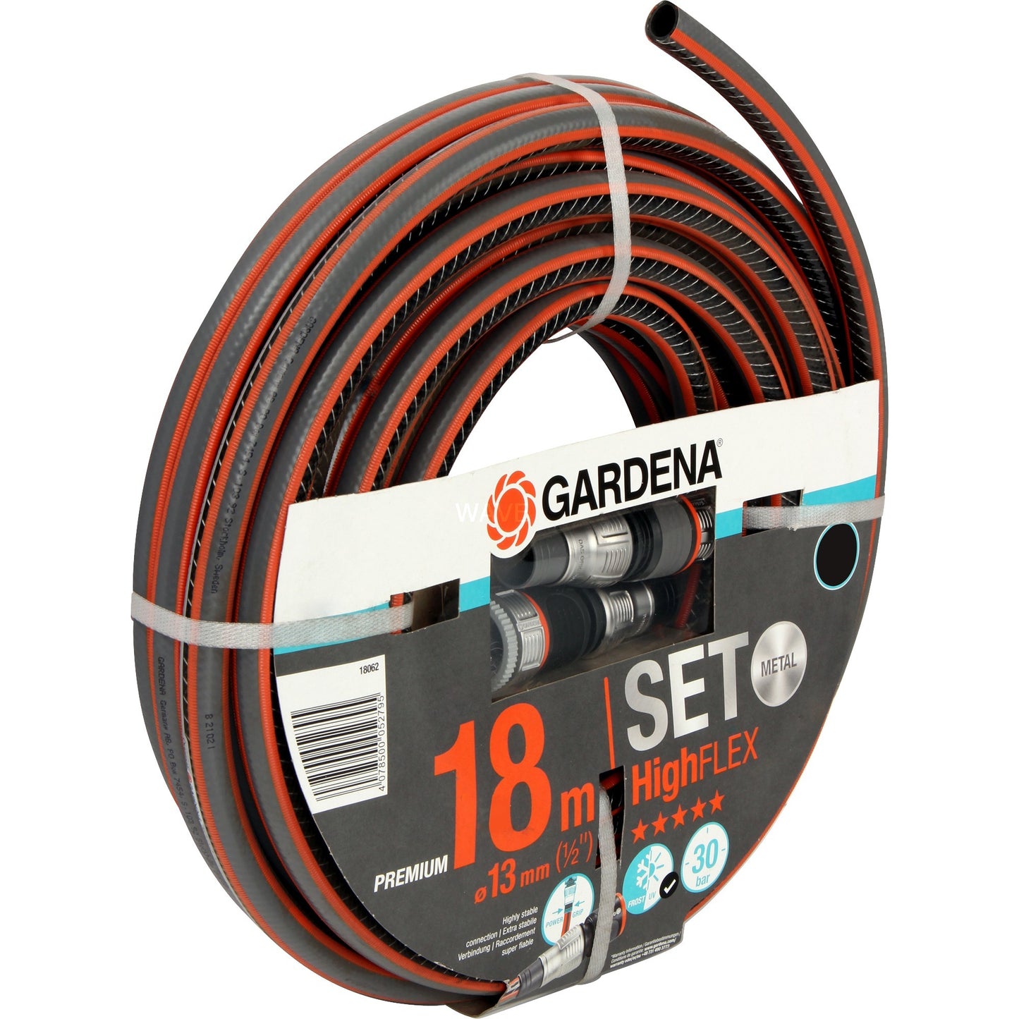 GARDENA comfort highflex slang 13 mm (1 2 ) (grijs oranje, 18062-20, 18 m)