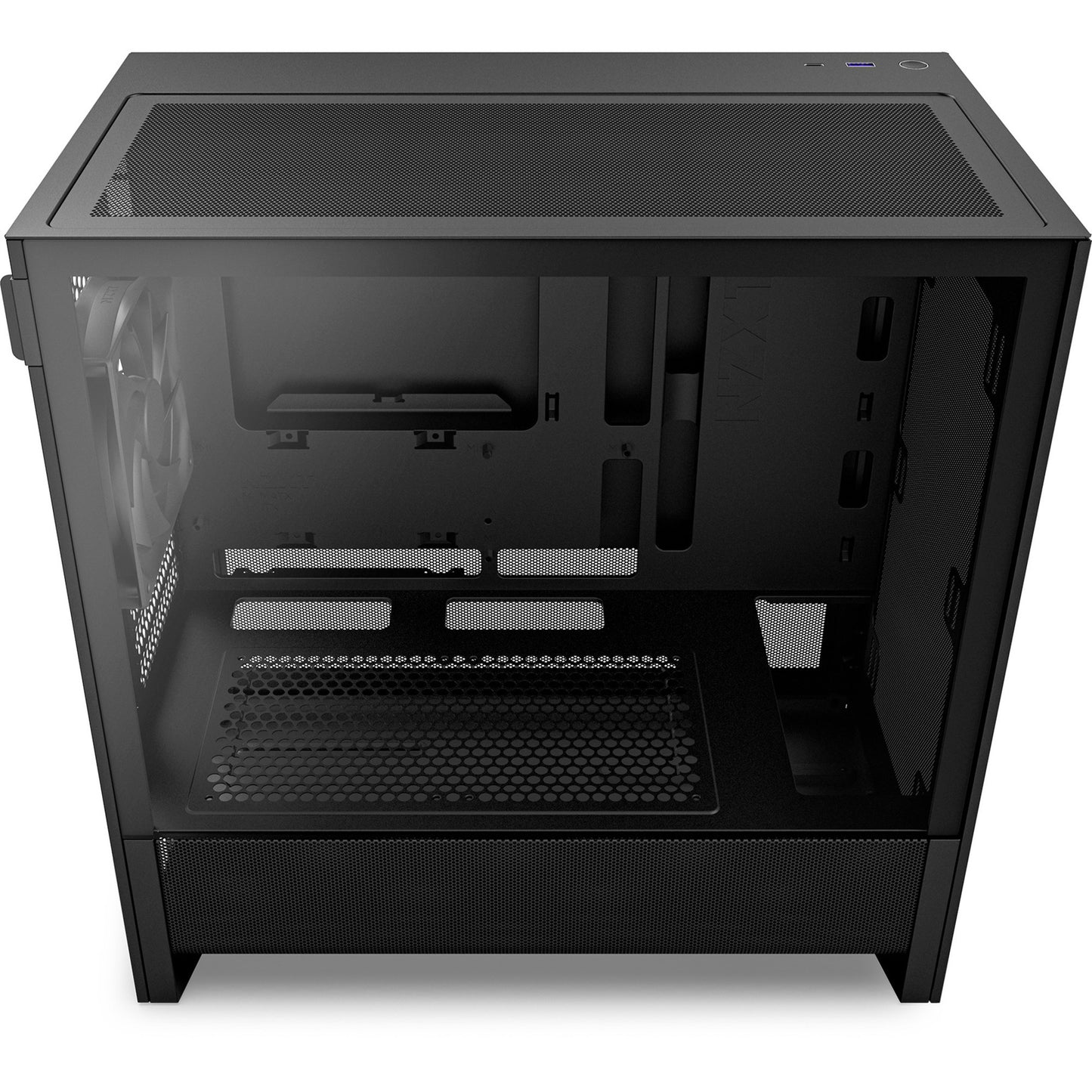 NZXT h3 flow midi tower behuizing (zwart (mat) | 1x usb-a | 1x usb-c | tempered glass)