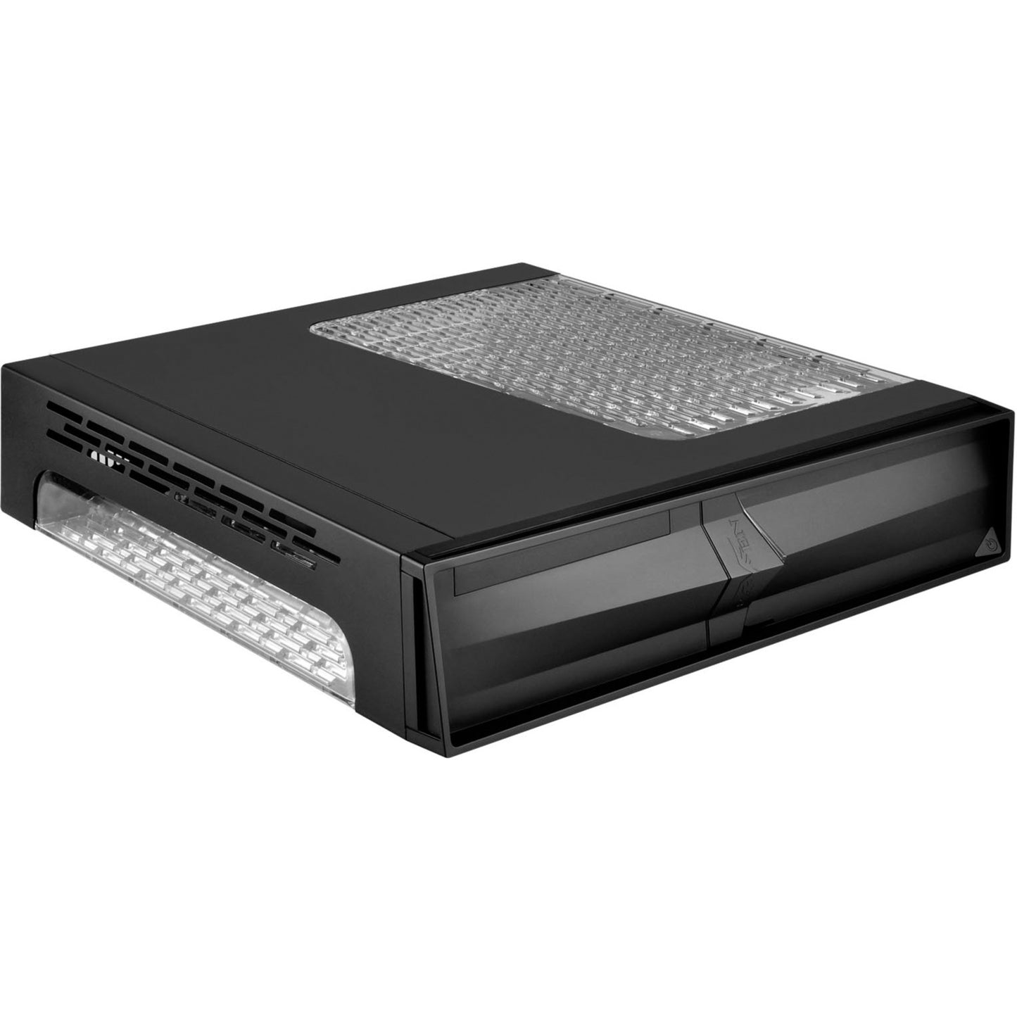 SilverStone sst-rvz02b-w window-kit desktop behuizing (zwart | 2x usb-a | window)