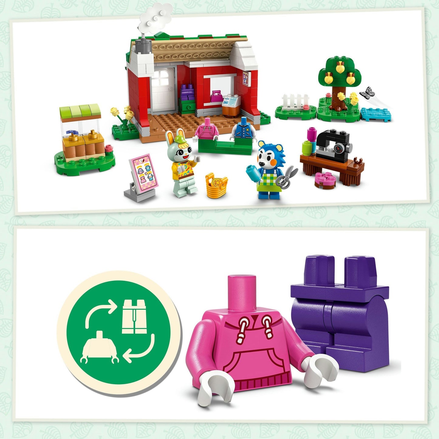 LEGO animal crossing 77055 kleermakerij van de zusjes able