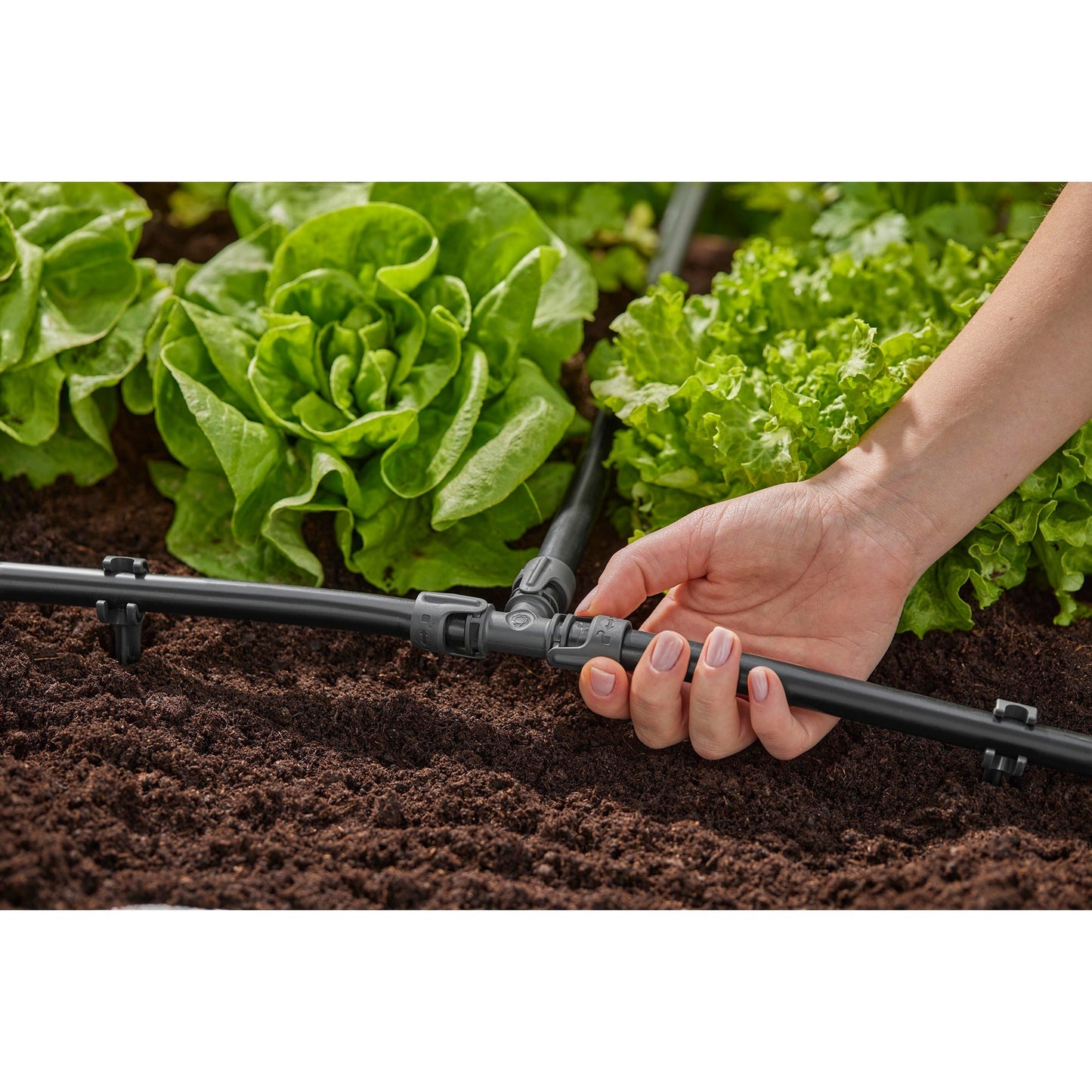 GARDENA t-stuk 13 mm (1 2 ) verbinding (donkergrijs, 2 stuks)