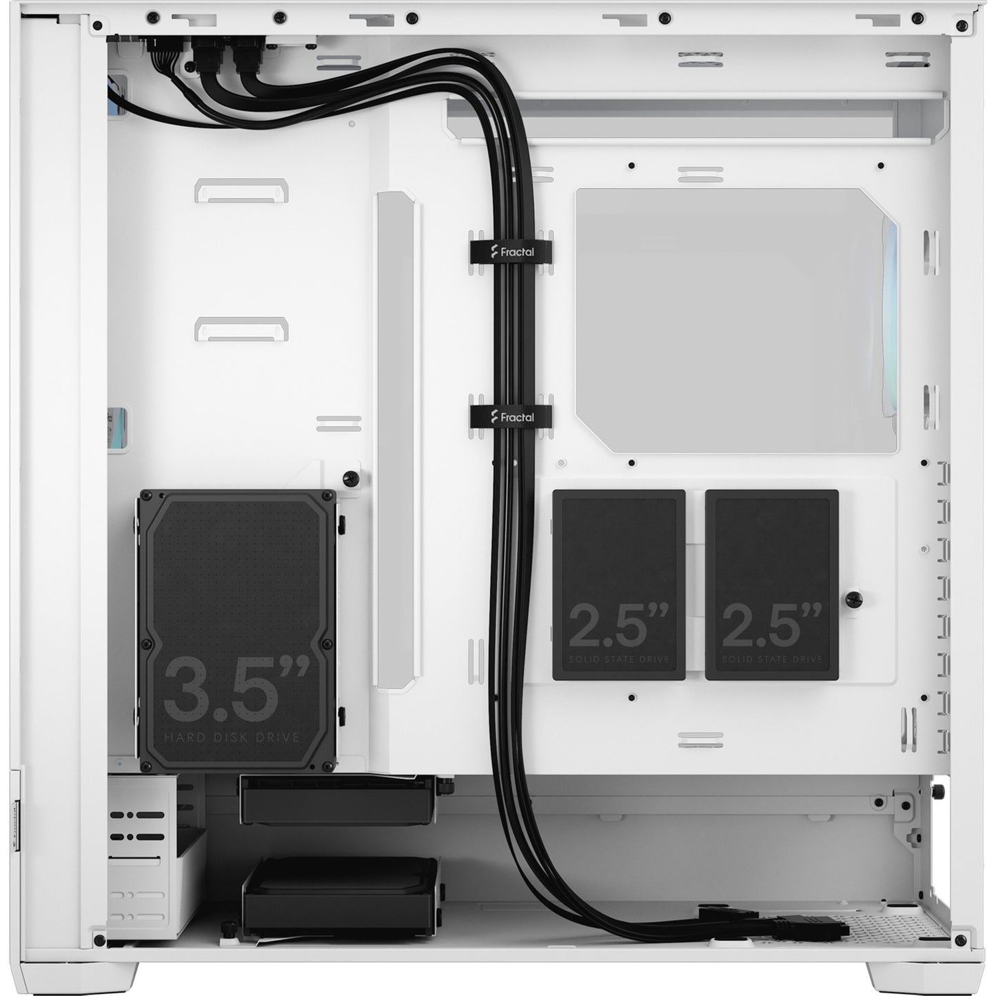 Fractal Design pop xl air rgb big tower behuizing (wit | 2x usb-a | rgb | tempered glass)