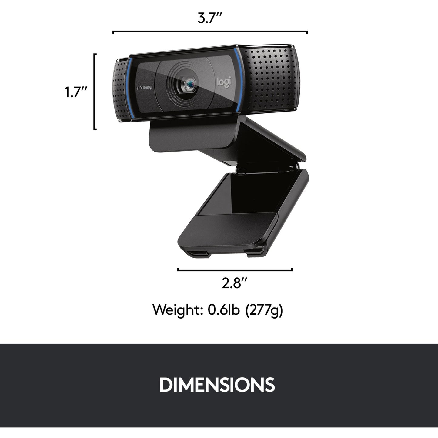 Logitech hd pro webcam c920 (zwart)