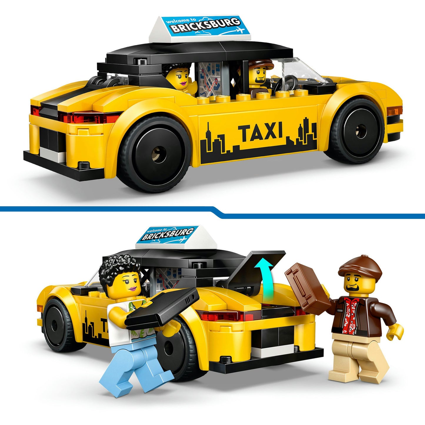 LEGO city 60487 gele taxi