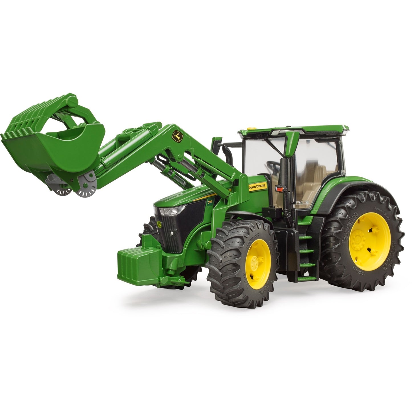 Bruder john deere 7r 350 met frontlader modelvoertuig (03151)