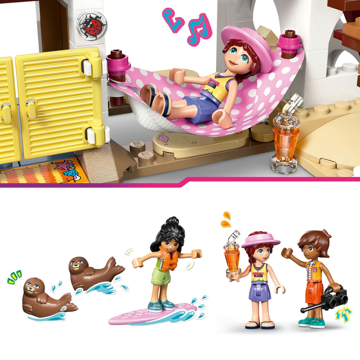 LEGO friends 42699 strandhuis met zeehonden