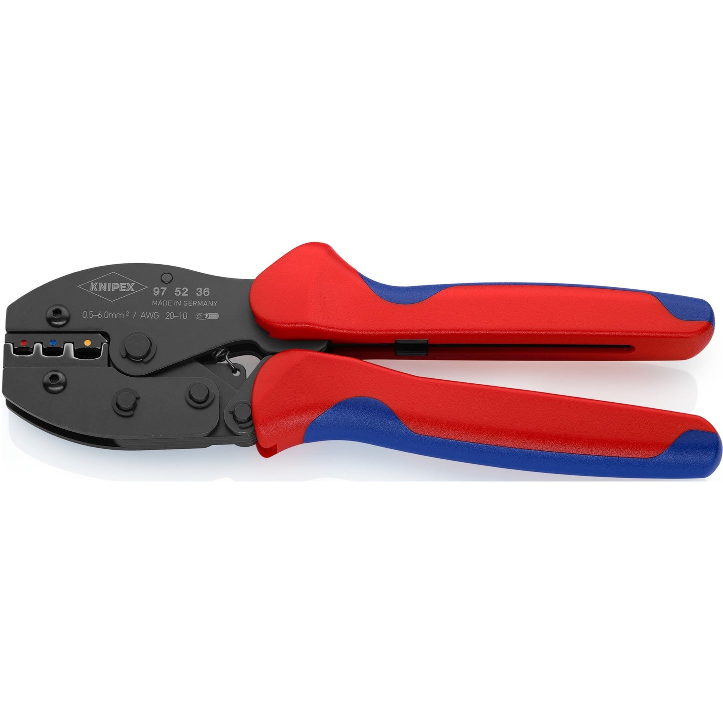 KNIPEX preciforce krimptang 975236 (rood blauw)