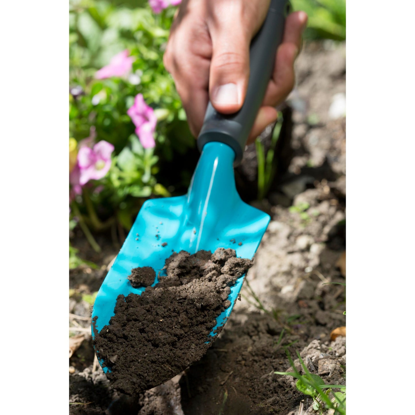 GARDENA classic handschep handschepje (turquoise zwart, 8950-20)