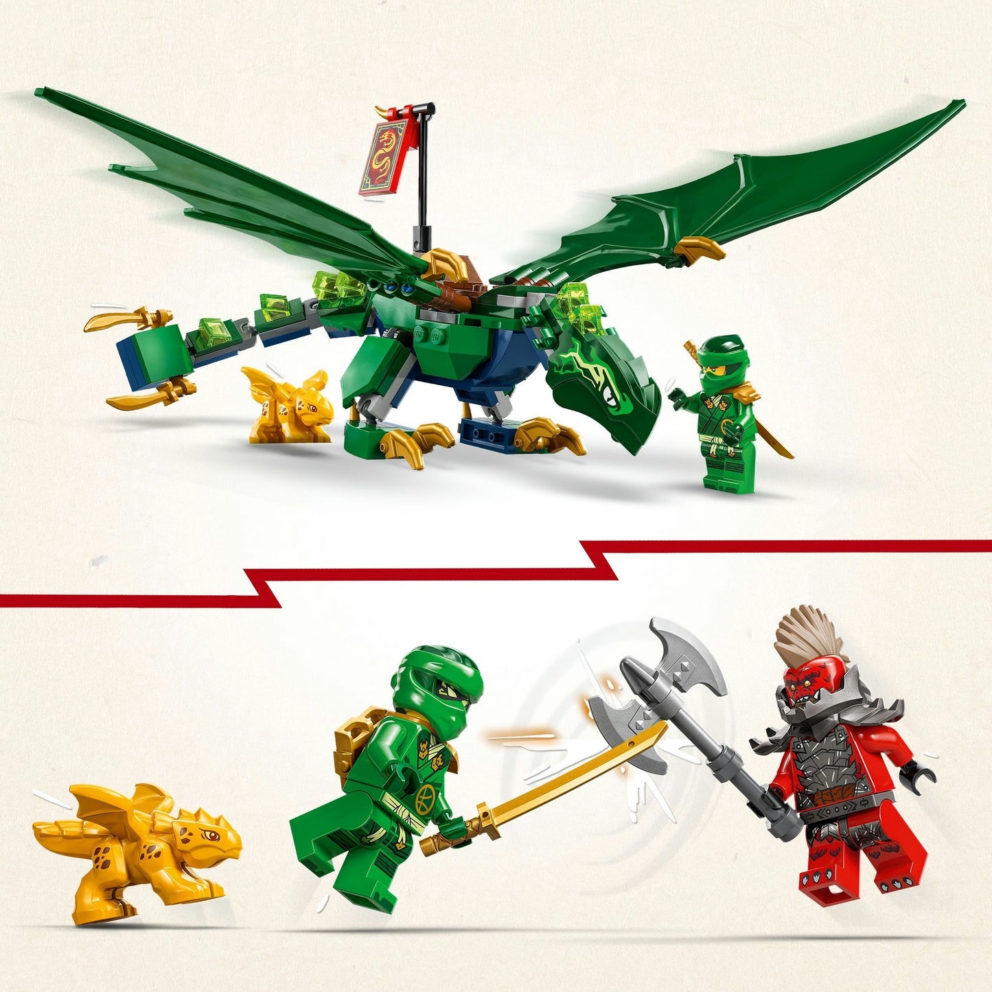 LEGO ninjago 71829 lloyds groene bosdraak