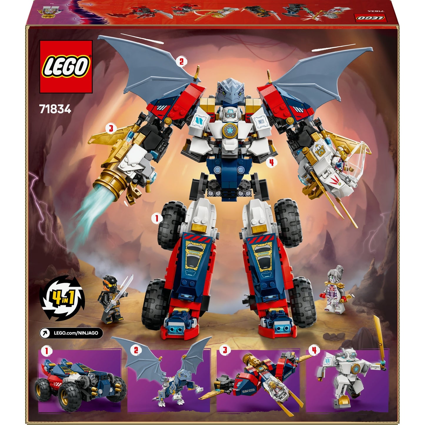LEGO ninjago 71834 zane's ultra-combomecha