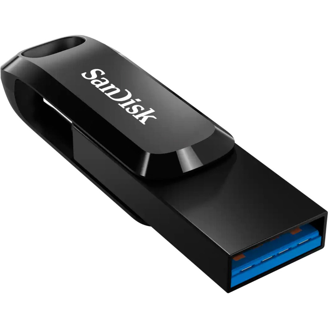 SanDisk ultra dual drive go 512 gb usb-stick (zwart, usb-a 3.2 (5 gbit s), usb-c 3.2 (5 gbit s))