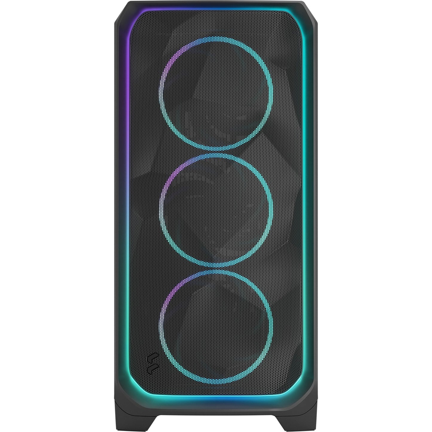 Fractal Design meshify 3 xl ambience pro rgb big tower behuizing (zwart | 2x usb-a | 1x usb-c | rgb | tempered glass)