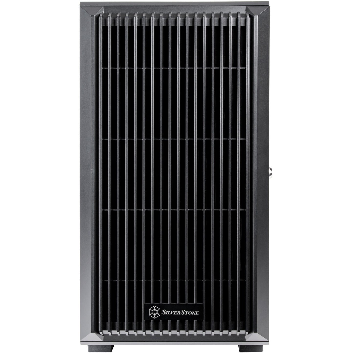 SilverStone cs382 mini tower behuizing (zwart | 2x usb-a | 1x usb-c)