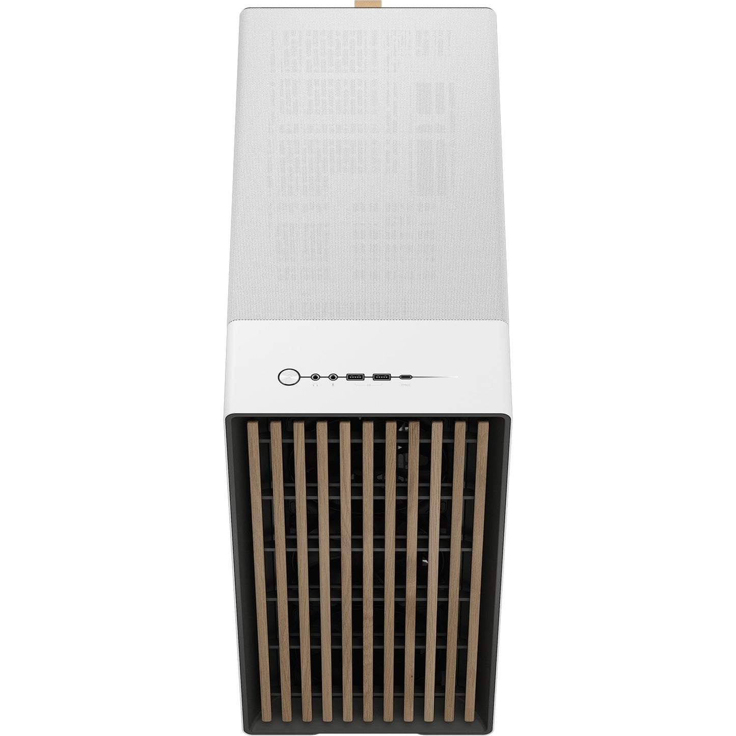 Fractal Design north xl midi tower behuizing (wit houtkleur | 2x usb-a | 1x usb-c)