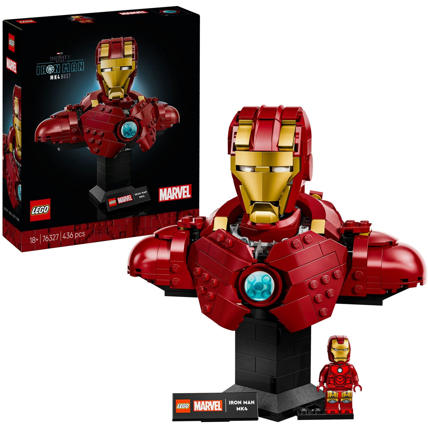 LEGO super heroes marvel 76327 iron man mk4 buste