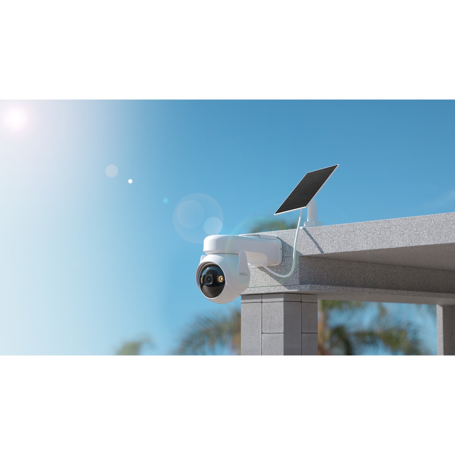 Imou Cell PT Lite met Solar Panel beveiligingscamera (Wit, 2K, 3MP, 5000 mAh batterij)