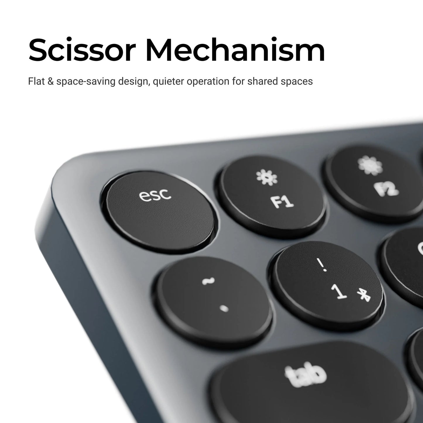 Keychron b3 pro-k1 toetsenbord (grijs, us lay-out (qwerty), scissor switches, 75%, abs keycaps, 2.4 ghz | bluetooth | usb)