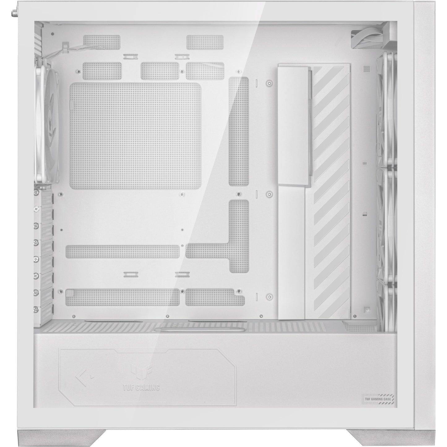 ASUS tuf gaming gt302 argb midi tower behuizing (wit | 2x usb-a | 1x usb-c | rgb | tempered glass)