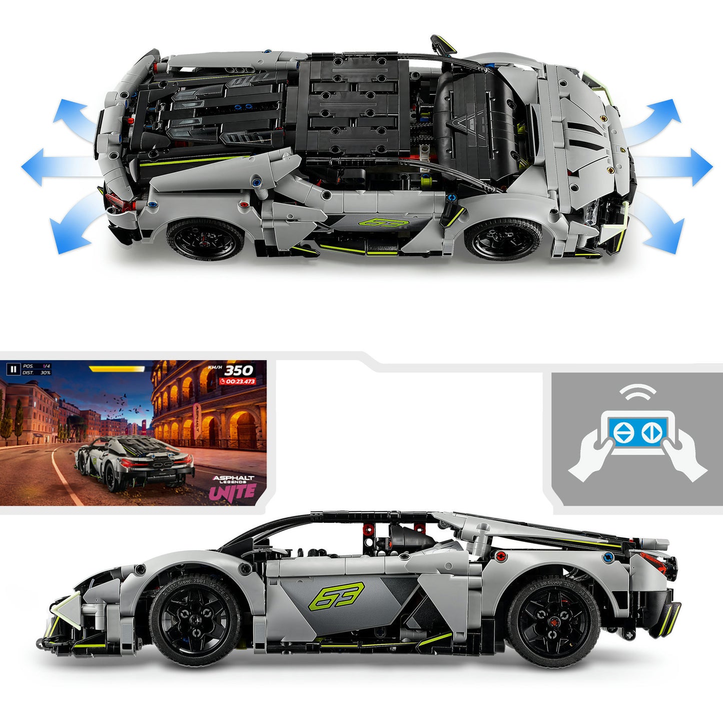 LEGO technic 42214 lamborghini revuelto supersportwagen