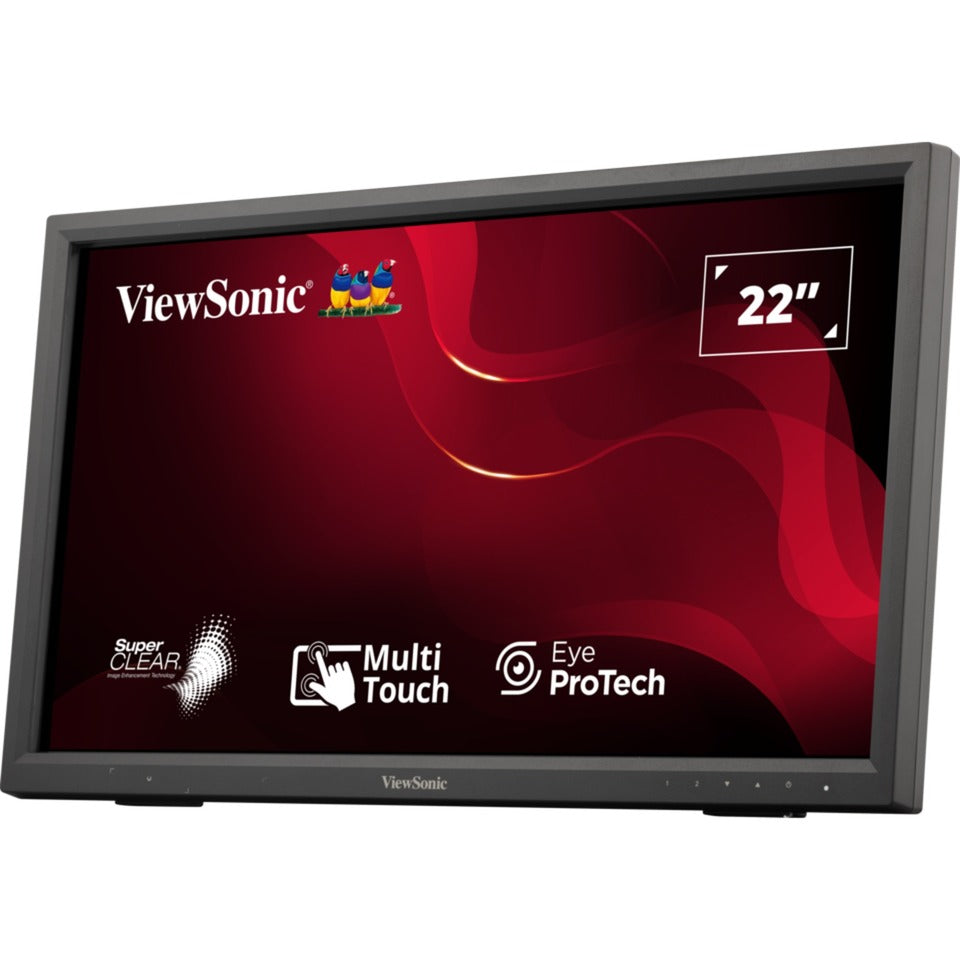 ViewSonic ir touch monitor td2223-2 22 (zwart, hdmi, vga, dvi, usb-a, usb-b)