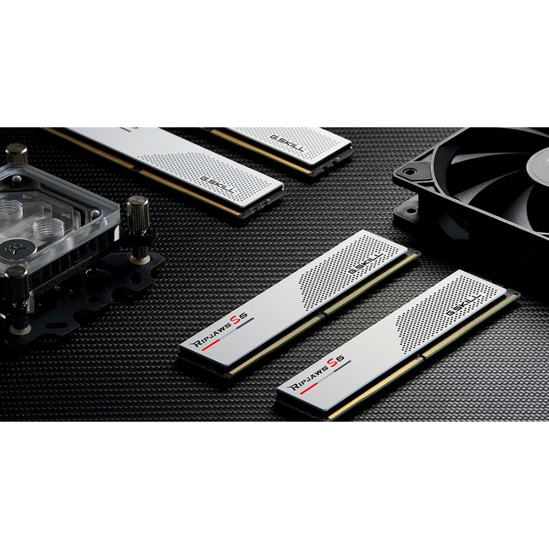 G.Skill ripjaws s5 32 gb ddr5-5600 (2x 16 gb) werkgeheugen (wit, f5-5600j4040c16gx2-rs5w, xmp 3.0)