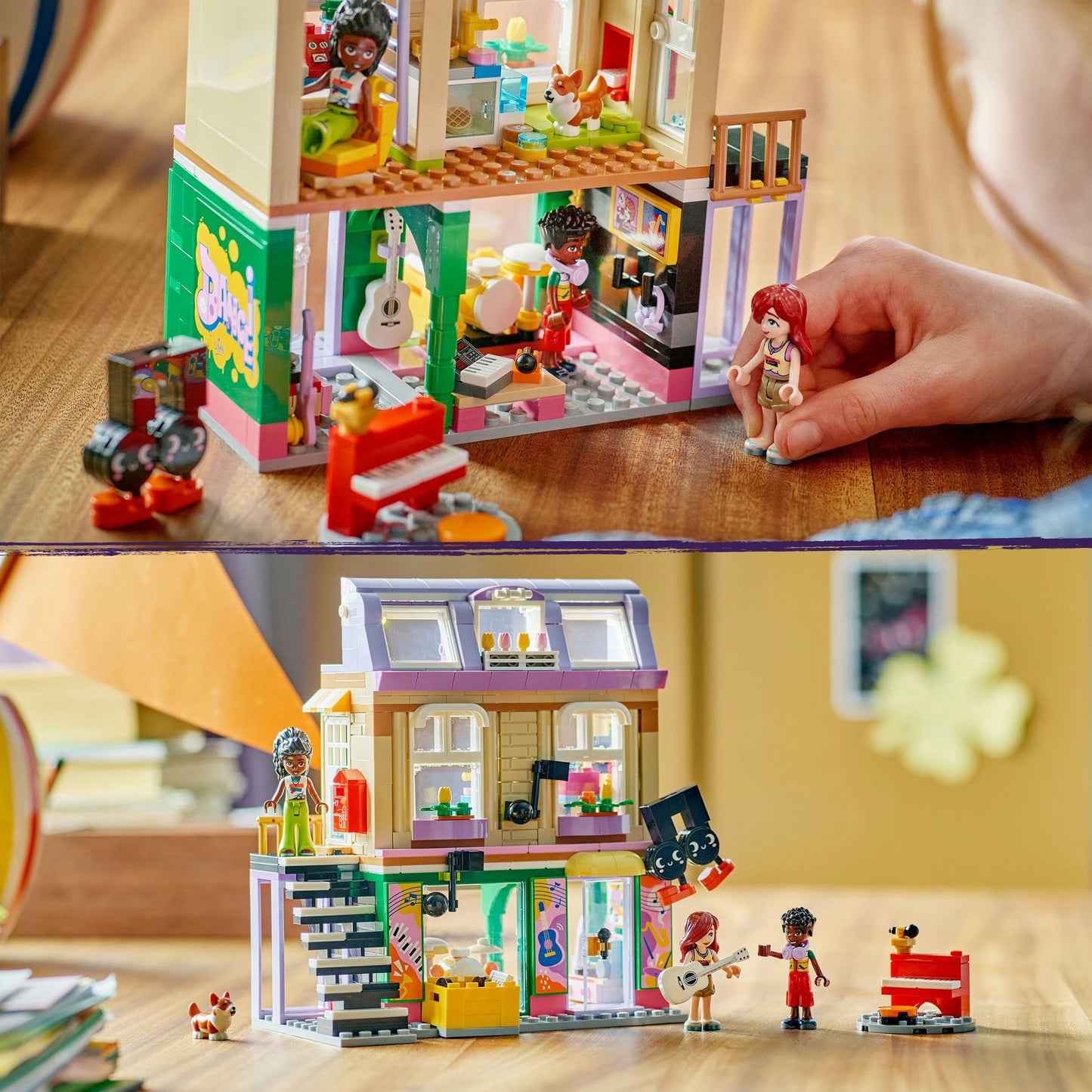 LEGO friends 42653 muziekwinkel en appartement