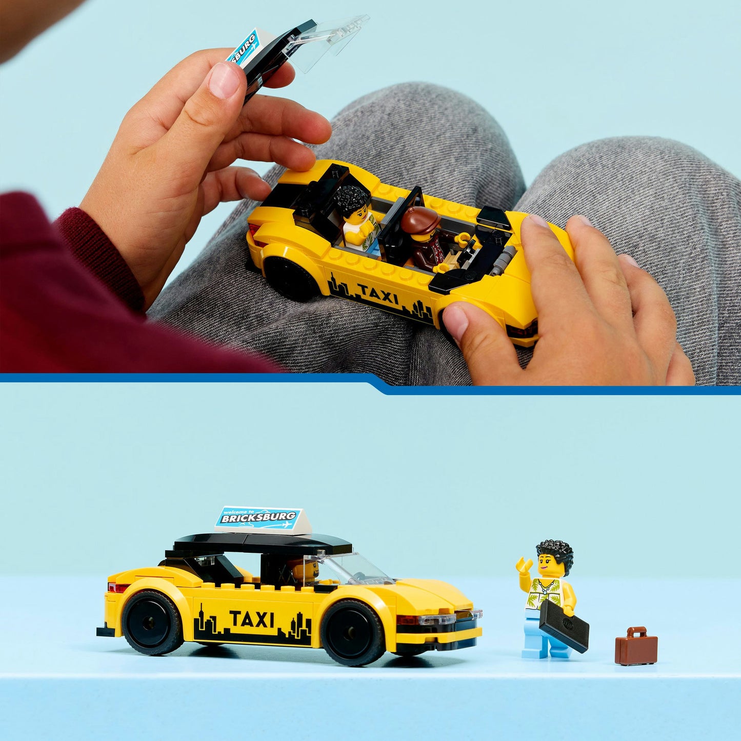 LEGO city 60487 gele taxi
