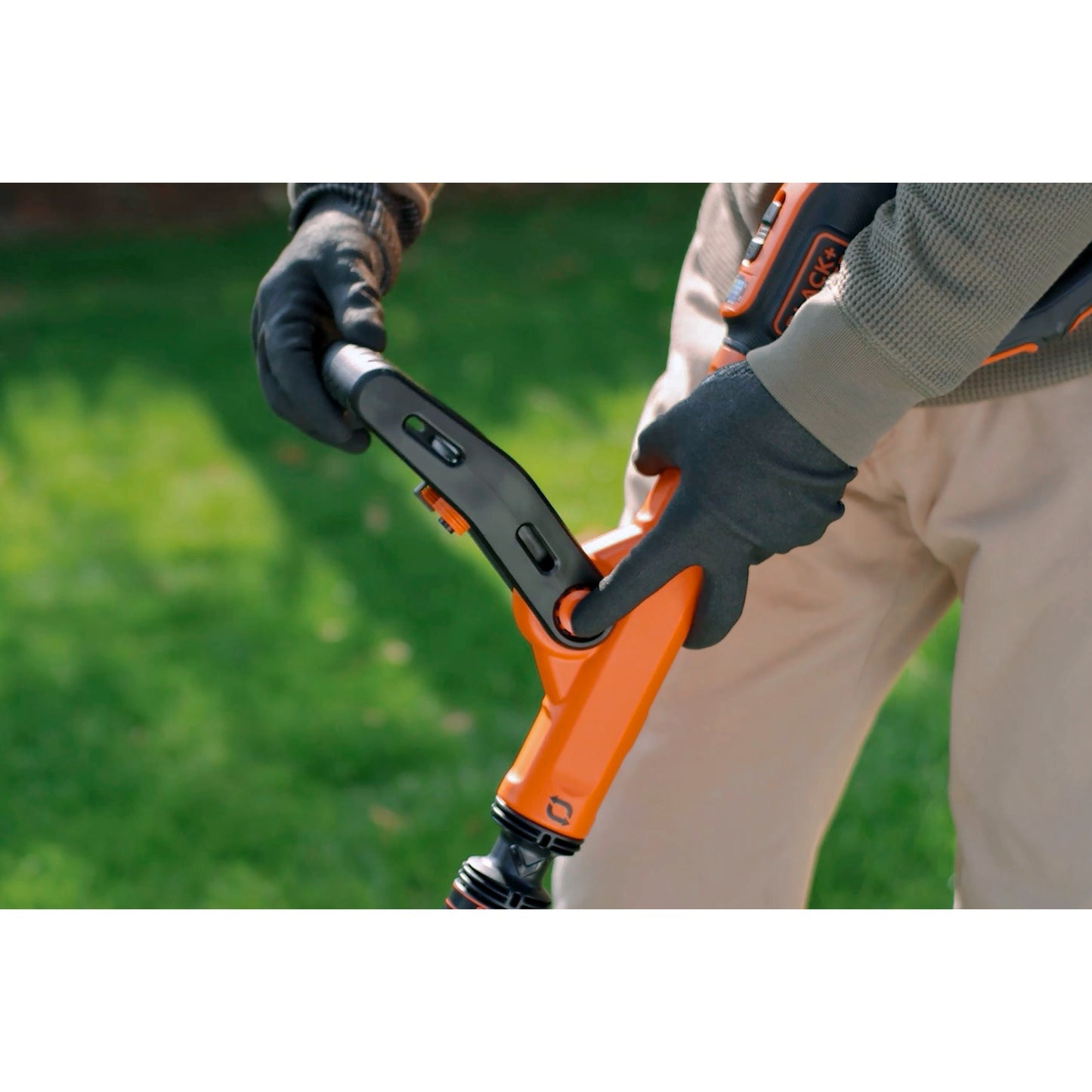BLACK+DECKER 18v afs grastrimmer met accu (zwart oranje, 28 cm accu inbegrepen)
