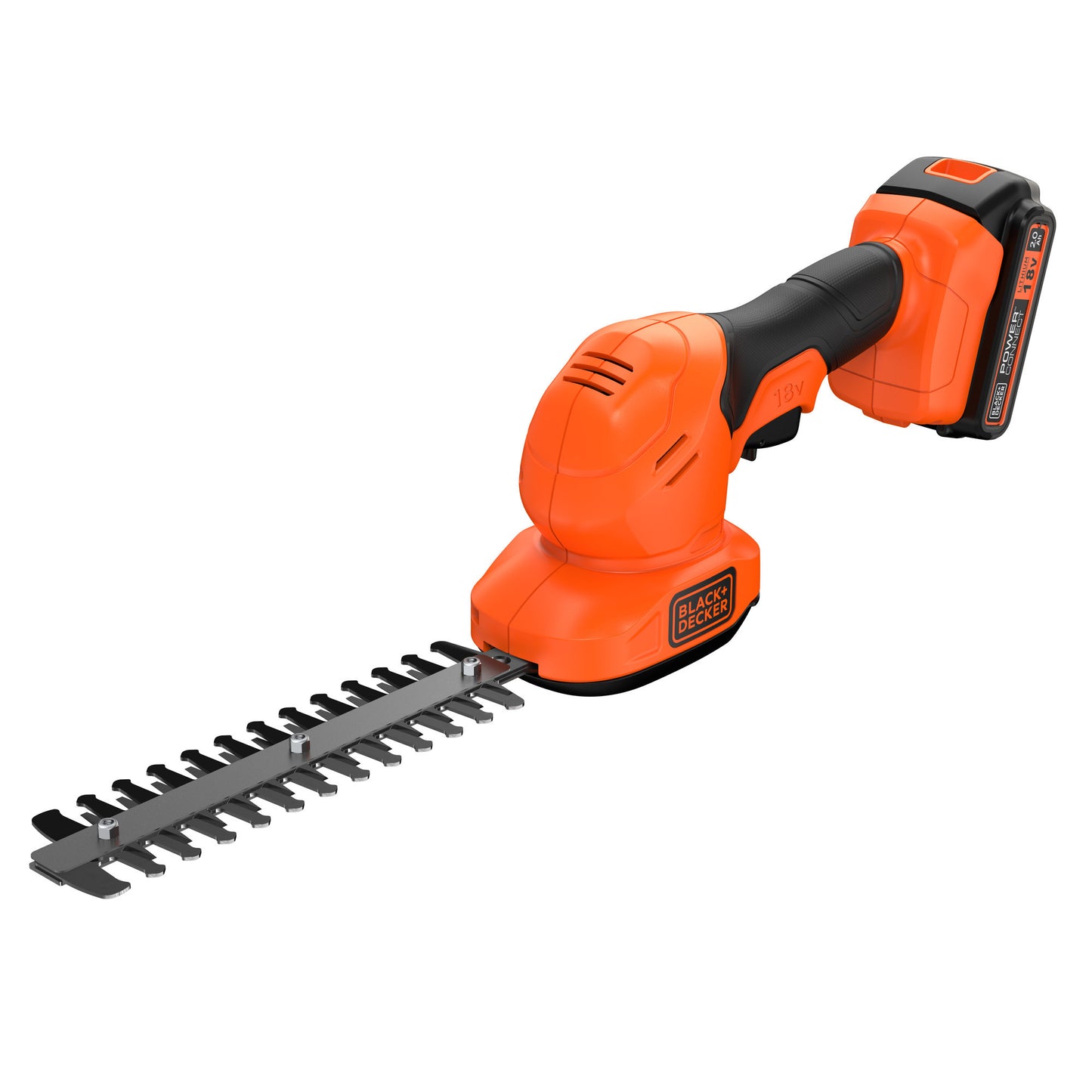 BLACK+DECKER bcss18b-xj 18v gras- en struikschaar (zonder accu) (oranje zwart, accu en oplader niet inbegrepen)