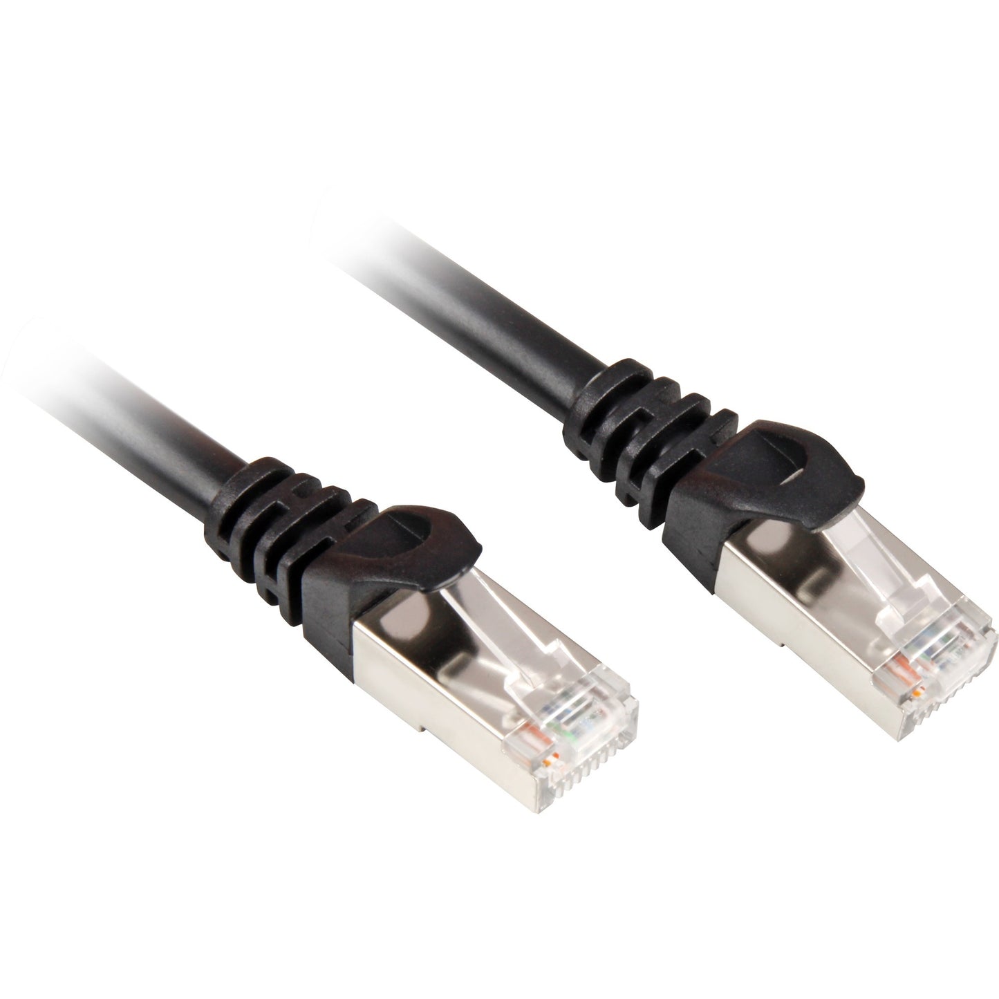 Sharkoon patchkabel sftp, rj-45 met cat.6 (zwart, 0,25 meter)
