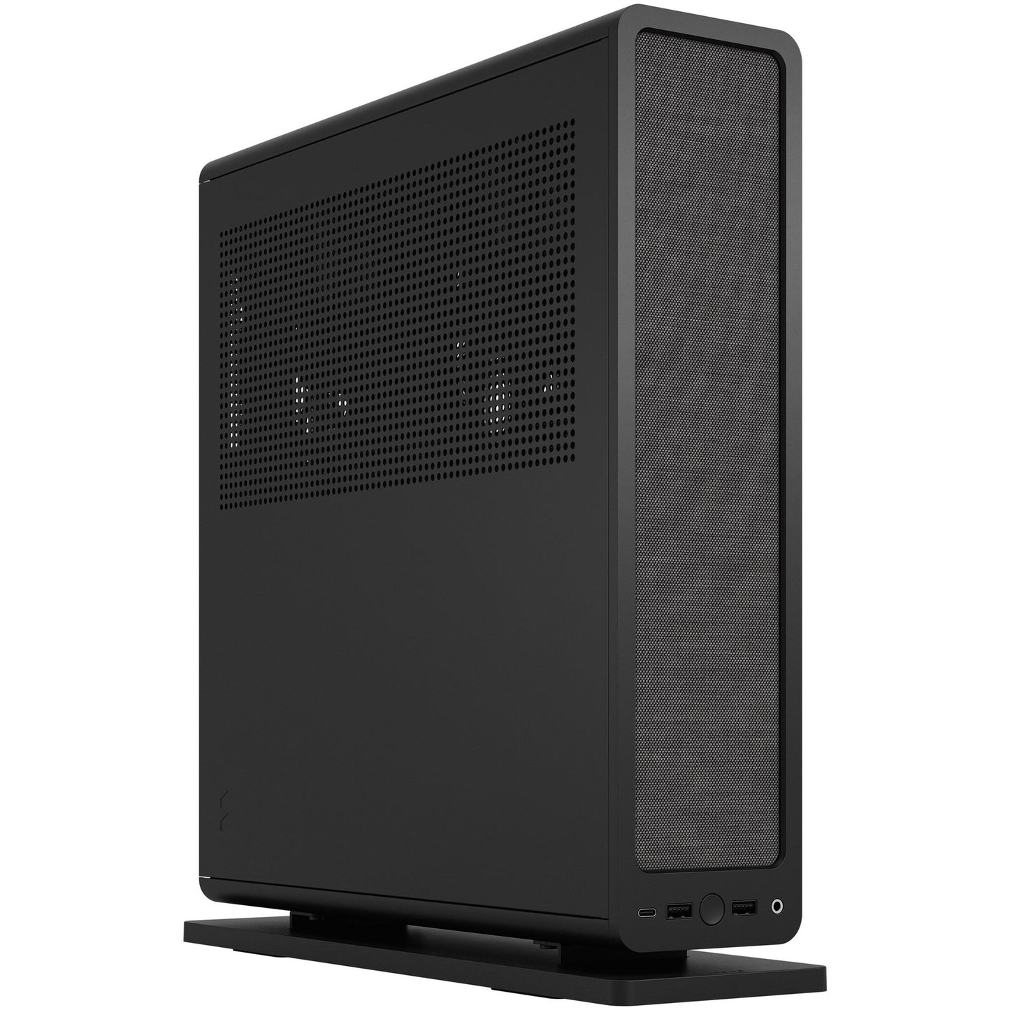 Fractal Design ridge black mini tower behuizing (zwart | 2x usb-a | 1x usb-c)