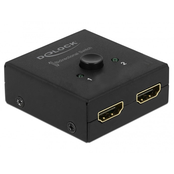 DeLOCK hdmi switch 2 - 1 bidirectional 4k 60 hz (zwart)