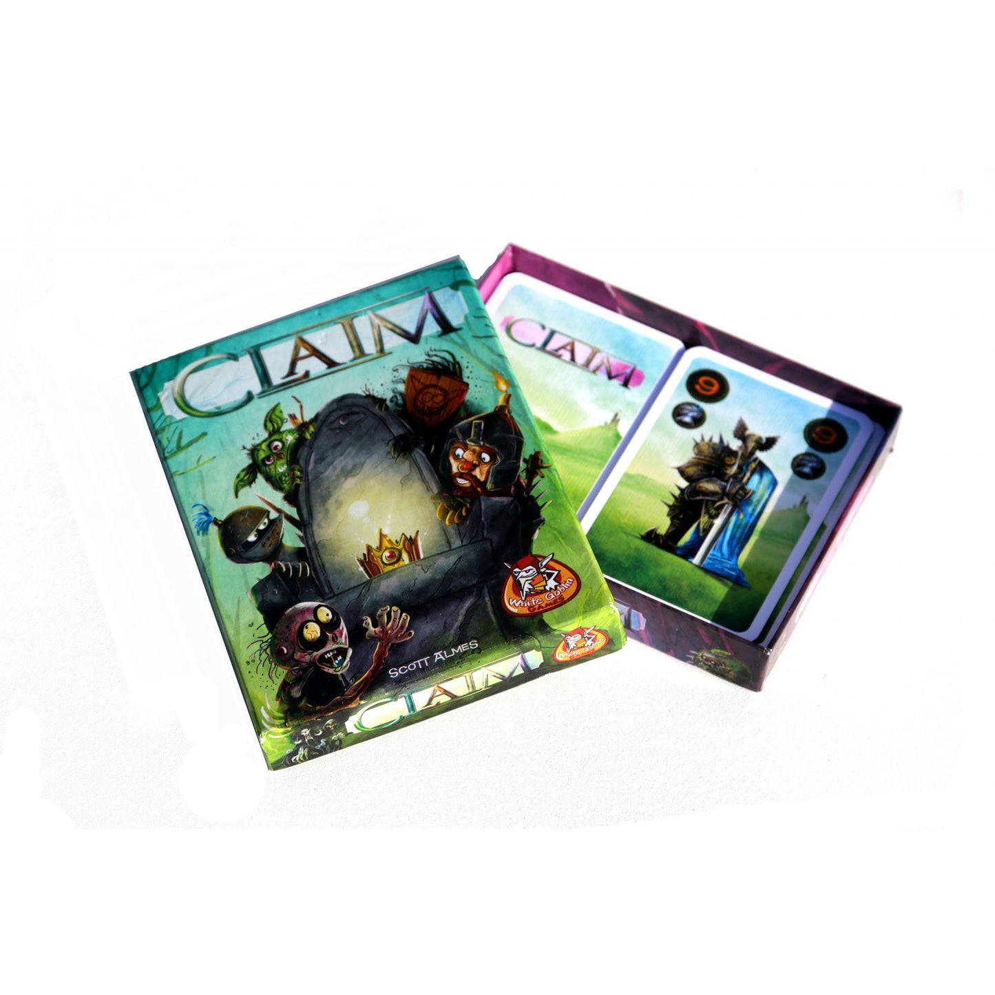 White Goblin Games claim kaartspel (nederlands, 2 spelers, 25 minuten, vanaf 10 jaar)