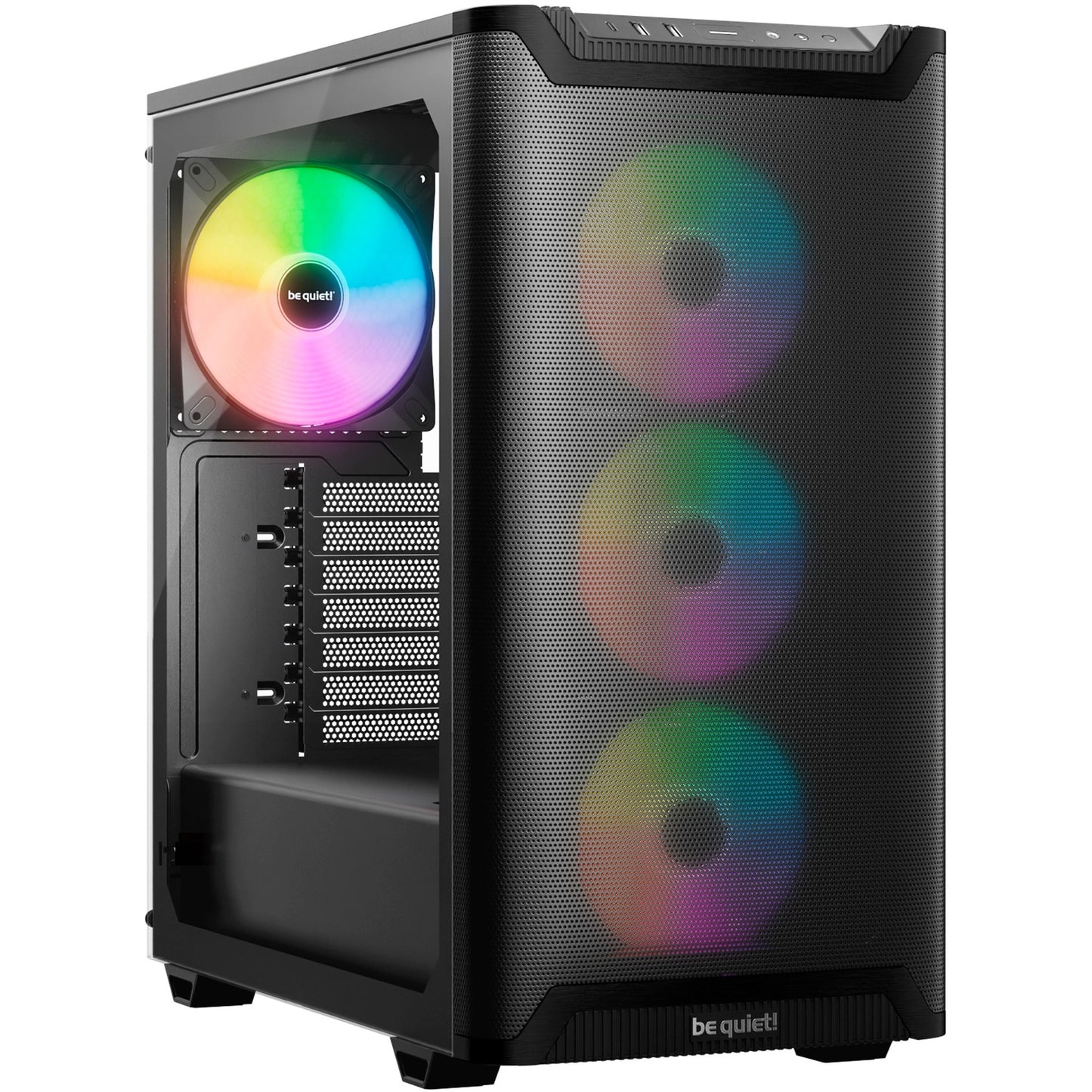 Be Quiet! pure base 501 lx midi tower behuizing (zwart | 2x usb-a | 1x usb-c | rgb | tempered glass)