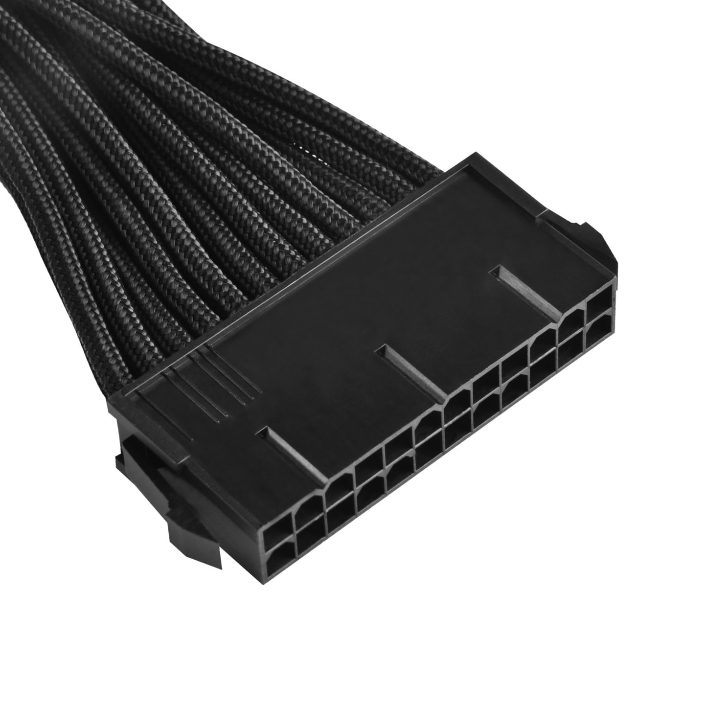 SilverStone 24-pin atx verlengkabel (zwart, 30 centimeter, pp07-mbb)