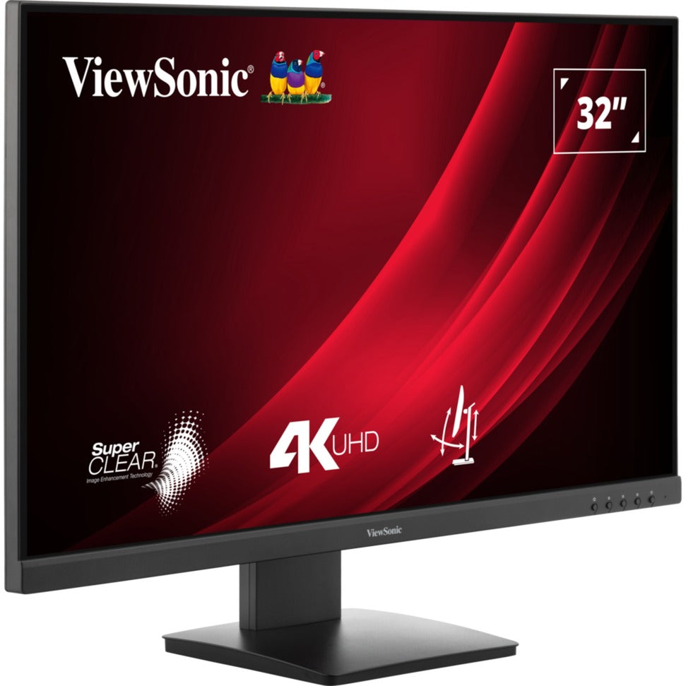 ViewSonic vg3208-4k 32 monitor (zwart (mat), 2x hdmi | 1x displayport | hdr10)
