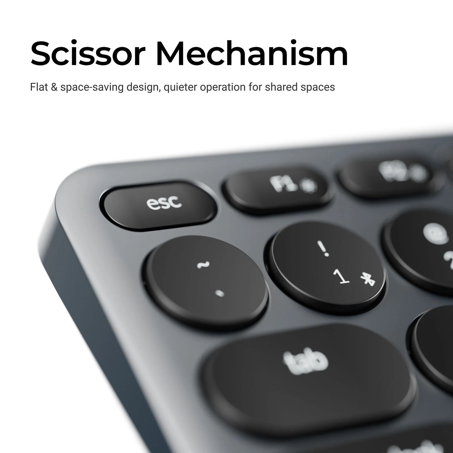 Keychron b4 pro-k1 toetsenbord (grijs, us lay-out (qwerty), scissor switches, 96%, abs keycaps, 2.4 ghz | bluetooth | usb)
