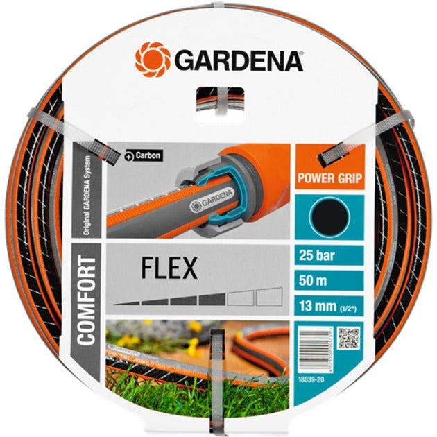 GARDENA comfort flex slang 13 mm (1 2 ) (zwart oranje, 18039-20, 50 m)