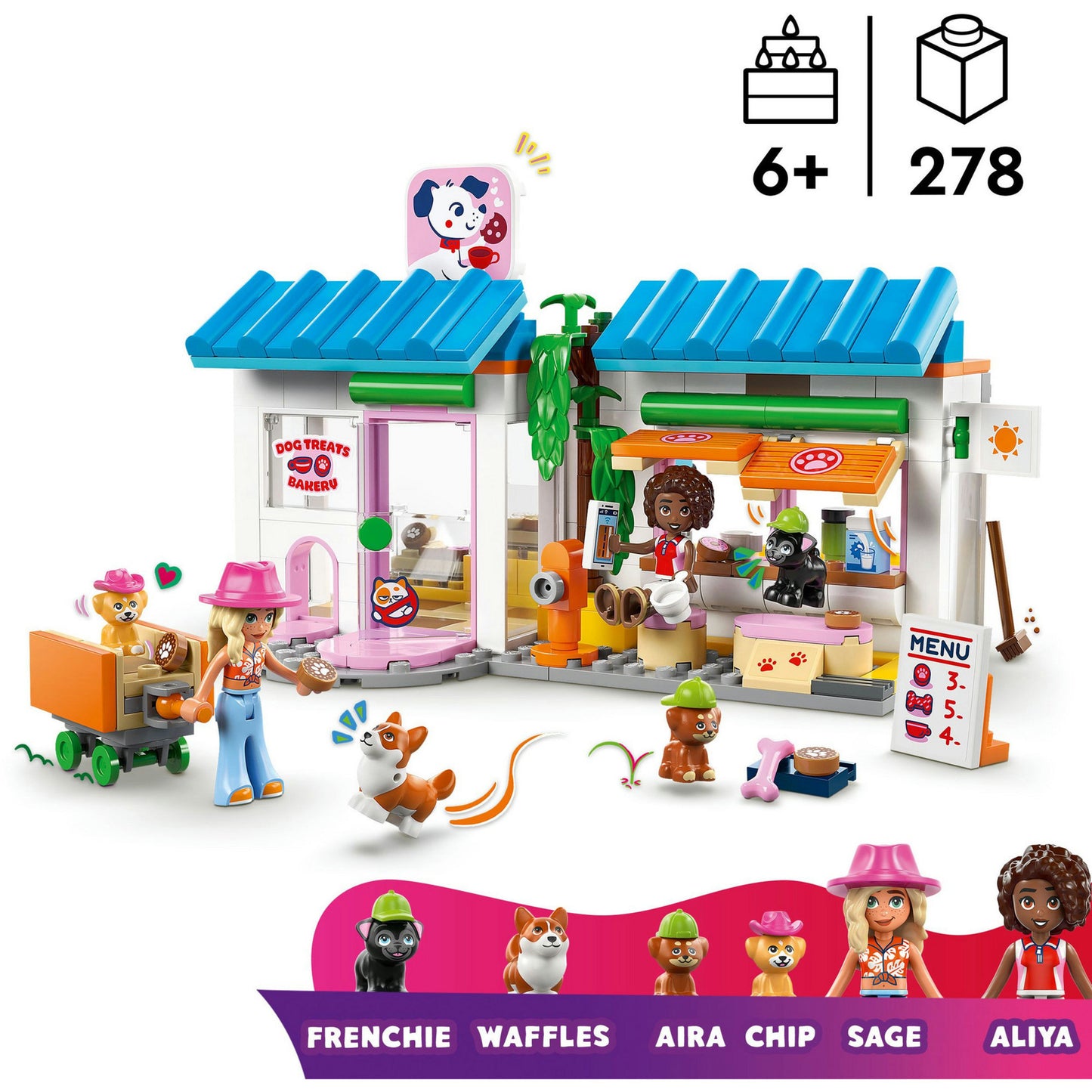 LEGO friends 42677 bakkerij voor hondensnacks
