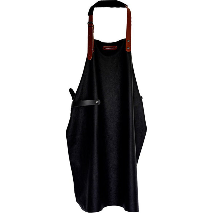 Kamado Joe leren schort (bruin, one size fits all)