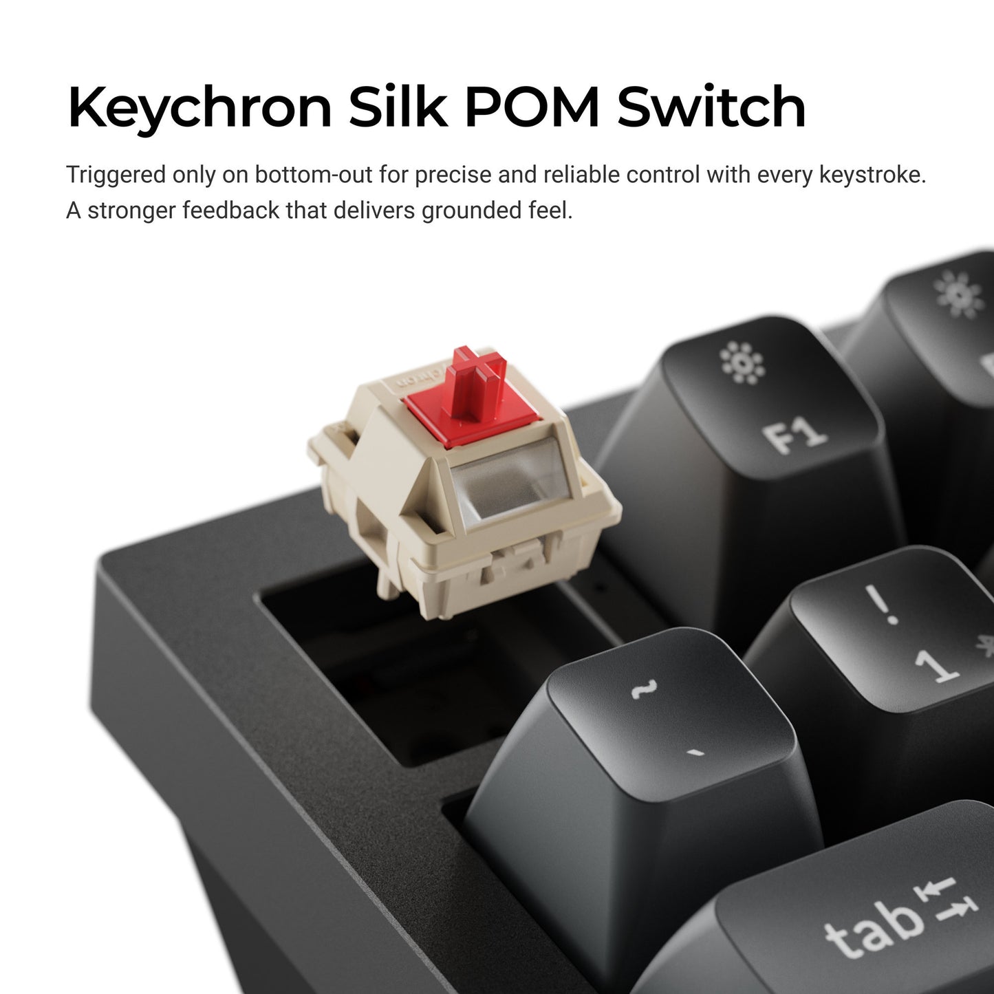 Keychron q3 ultra-m1 8k wireless custom mechanical keyboard (zwart, us lay-out (qwerty), silk pom red, 80% (tkl), rgb, hot swap, 8k, 2.4 ghz | bluetooth 5.2 | usb-c)