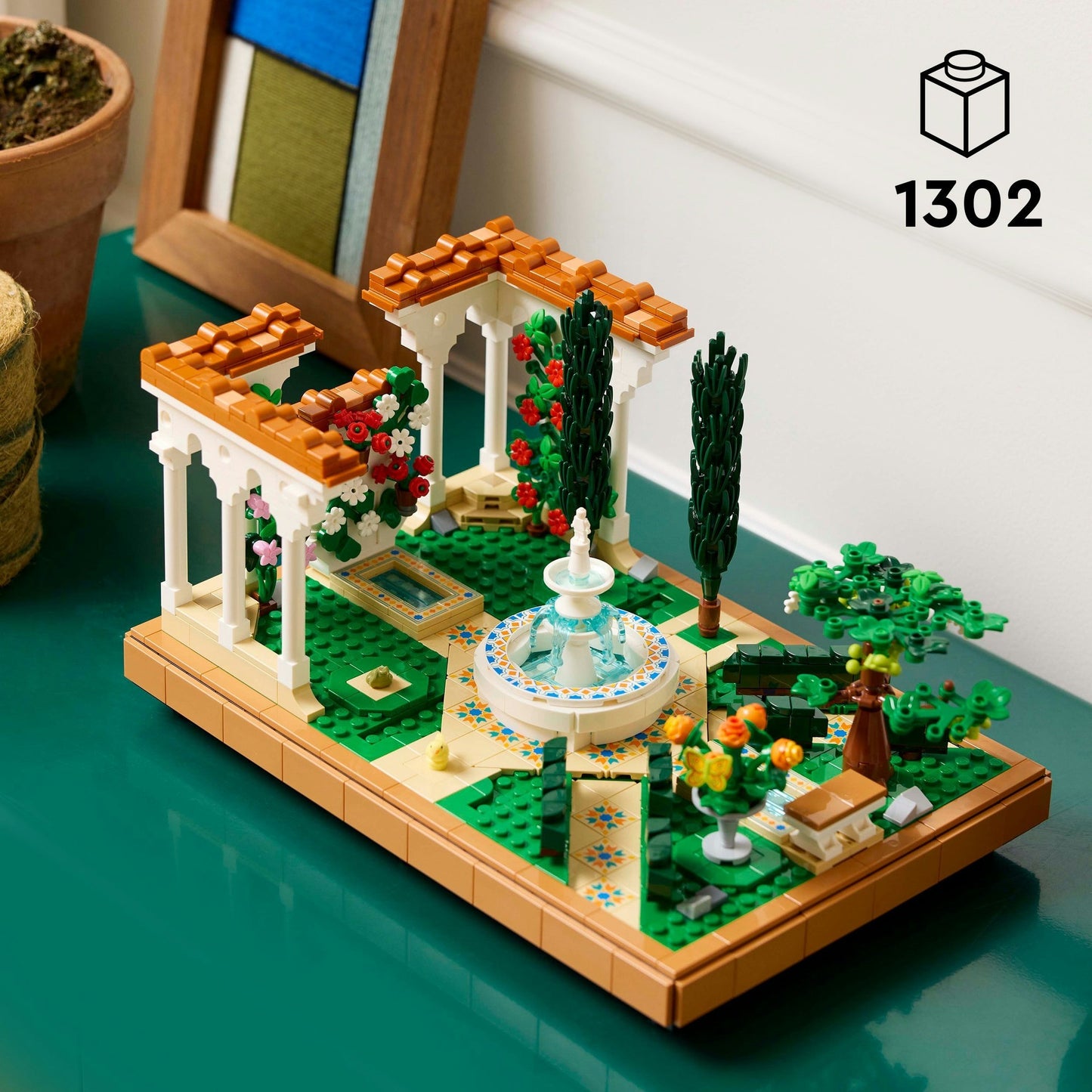 LEGO icons - tuin met fontein constructiespeelgoed (10359)
