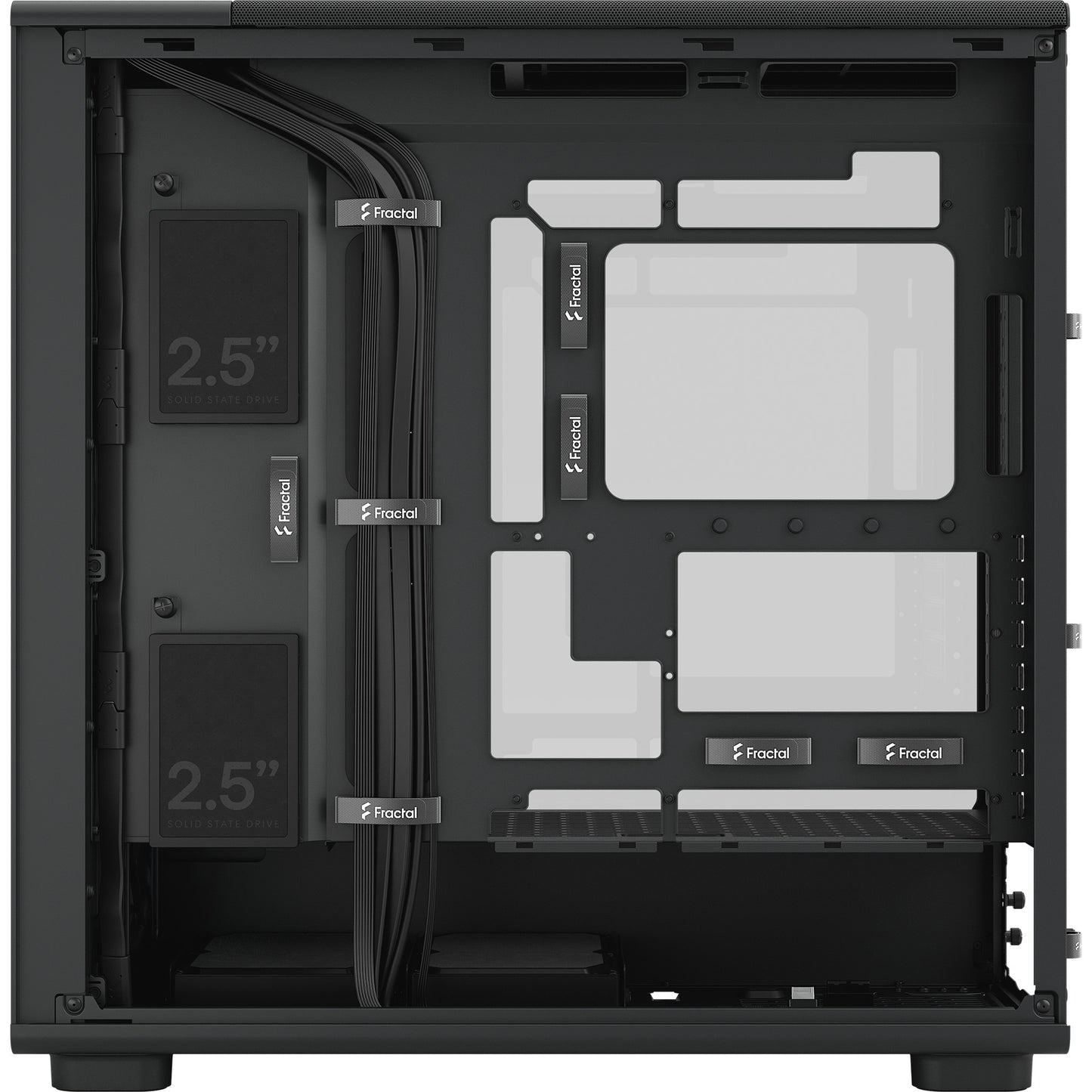 Fractal Design epoch xl tg rgb midi tower behuizing (zwart | 2x usb-a | 1x usb-c | rgb | tempered glass)