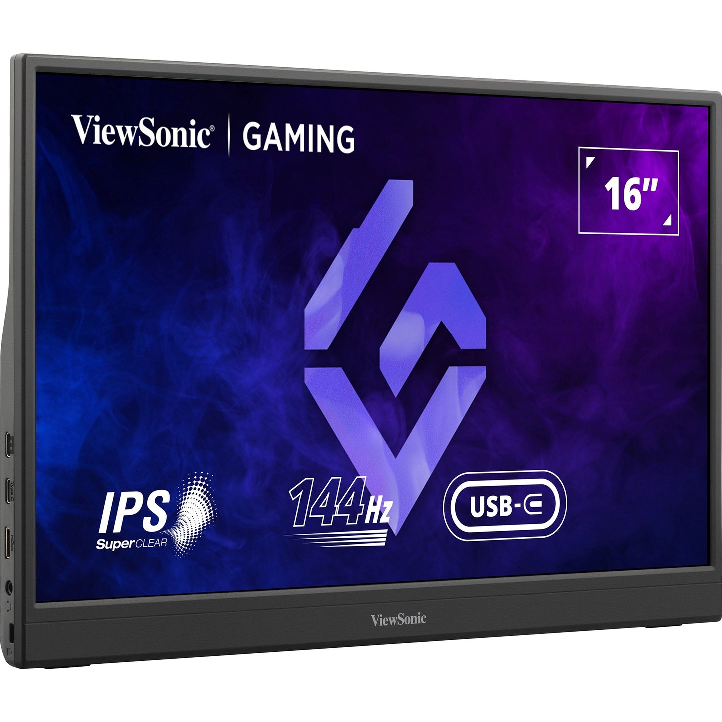 ViewSonic vx1654 draagbare gaming monitor 16 (zwart, 1x micro-hdmi, usb-c, sound, 144 hz)