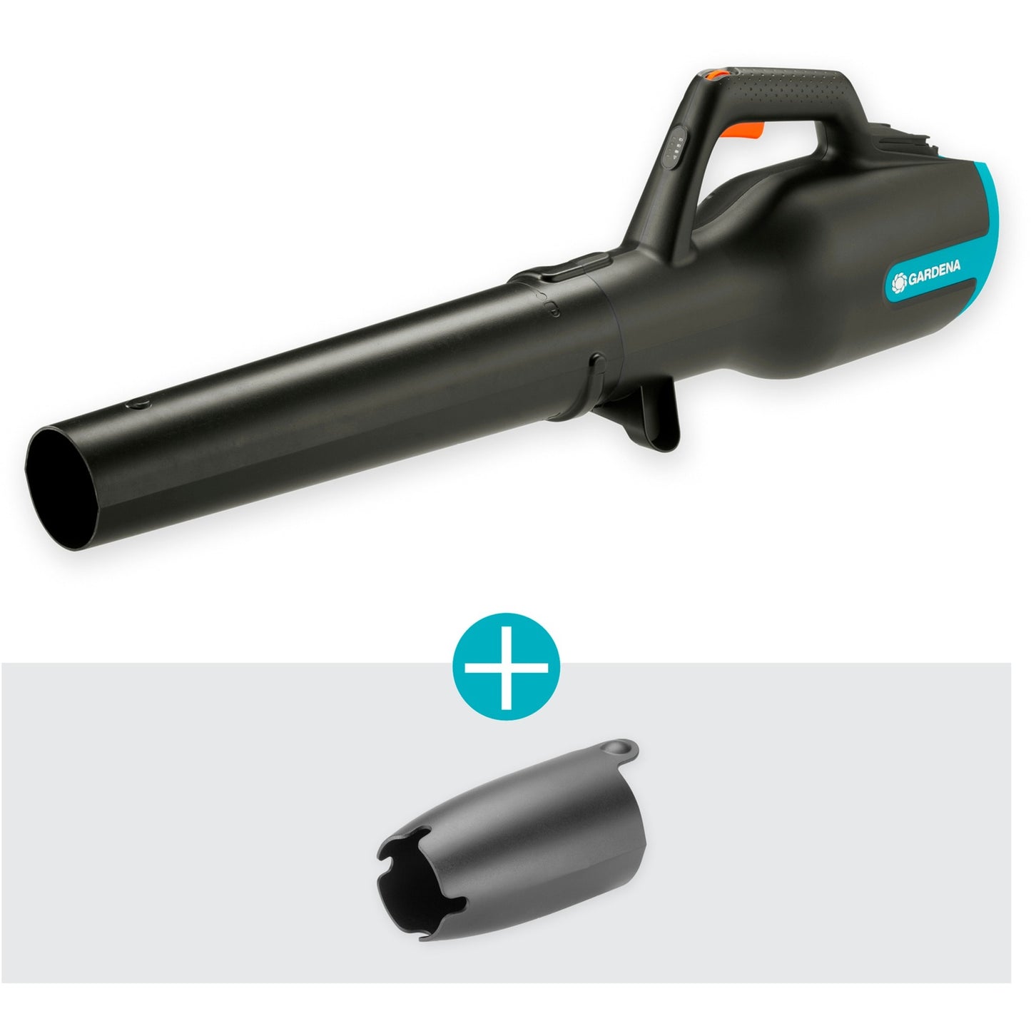 GARDENA accu bladblazer powerjet 18v p4a solo (grijs turquoise, 14890-55, accu niet inbegrepen)